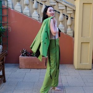 Green suit